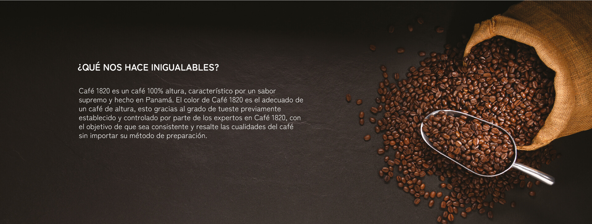 café 1820 hecho en Panamá